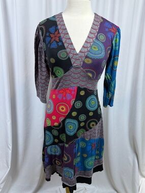 The Pyramid Collection Funky V-Neck Dress,